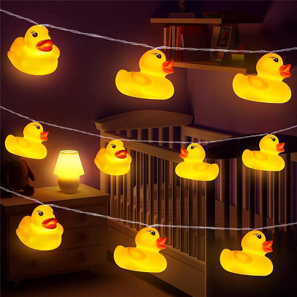 10Leds/20Leds Mini Yellow Duck LED String Light
