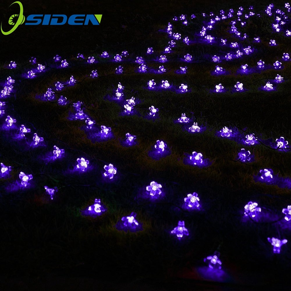 Outdoor 50LED 8Mode Waterproof Flower Garden Blossom Lighting