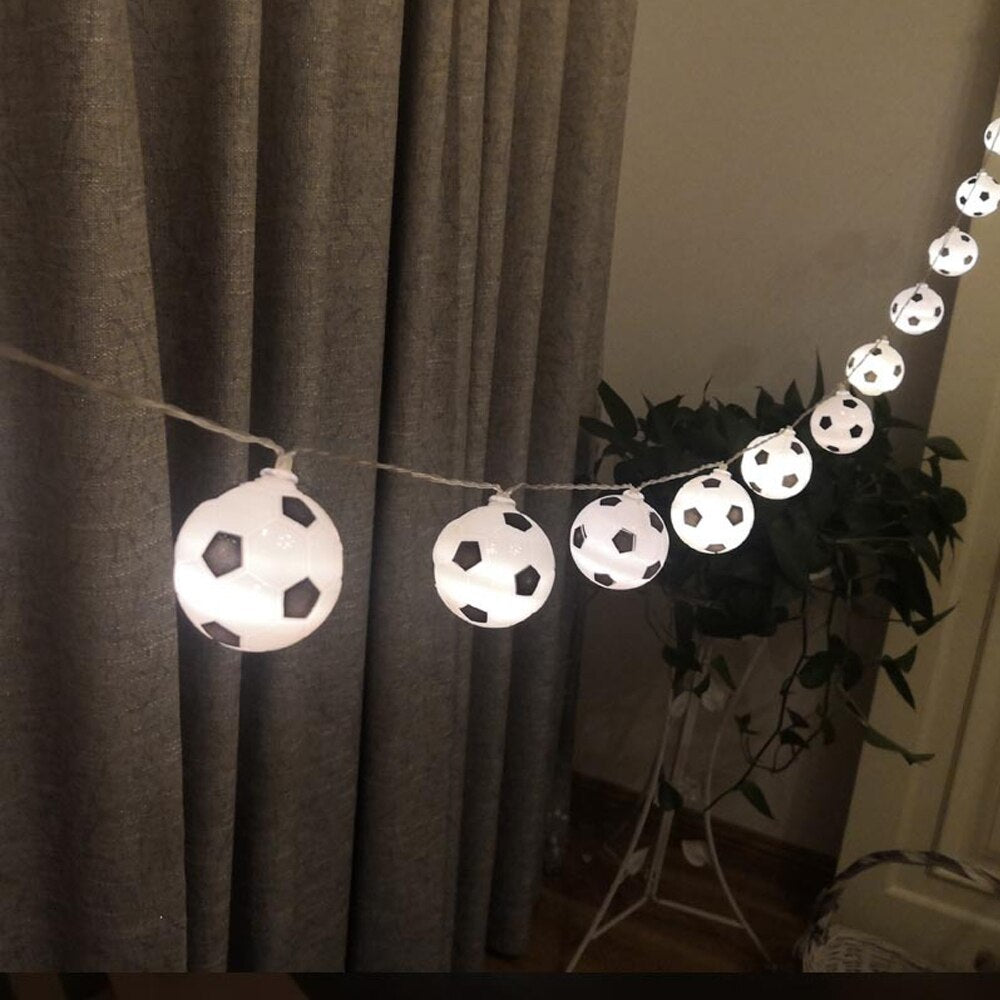 1.5m 3m 6m LED Soccer Balls String Lights