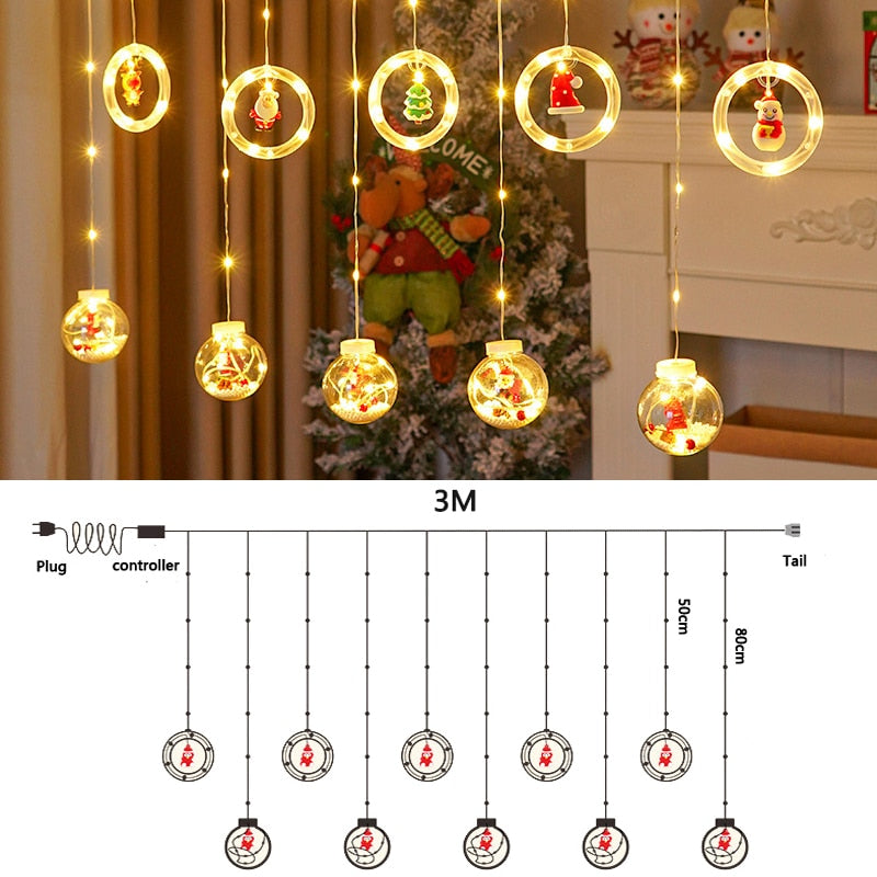LED Curtain Lights String Light Wishing Ball Christmas Decoration