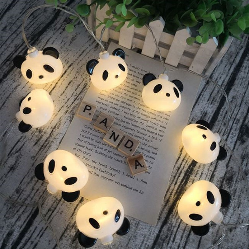 Cute Panda String Lights 10/20LED Fairy Lighting Night Lamps