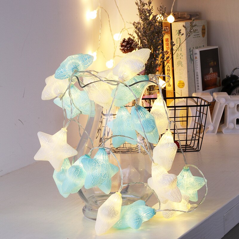 LED String Fairy Lights Garland Patio Crack Star Lamp