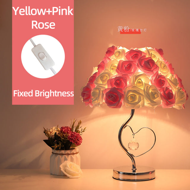 Rose Flower Bedside Lamp