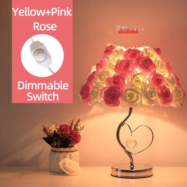 Rose Flower Bedside Lamp